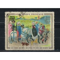 Франция 1965 Соколиная охота Миниатюра из часослова герцога Беррийского #1523