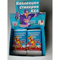 250 Наклеек из Одного Блока - Коллекции "SeReal КХЛ 2013-14 года" - Одним Лотом.